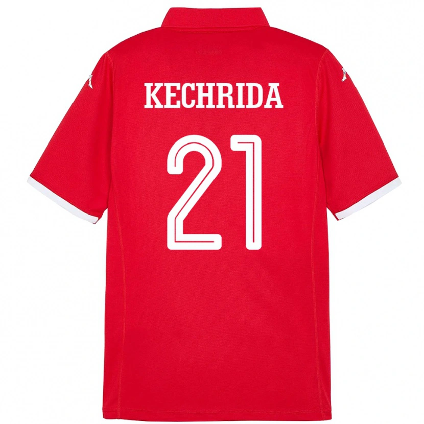 Danxen Kinder Tunesien Wajdi Kechrida #21 Rot Heimtrikot Trikot 24-26 T-Shirt Schweiz