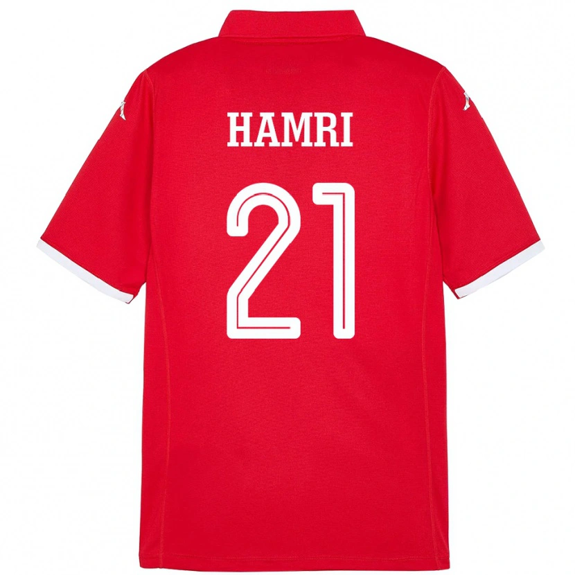 Danxen Kinder Tunesien Rabii Hamri #21 Rot Heimtrikot Trikot 24-26 T-Shirt Schweiz