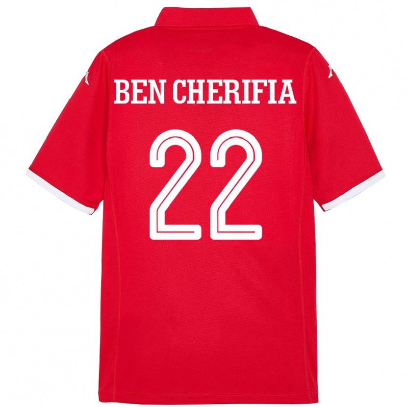 Danxen Kinder Tunesien Moez Ben Cherifia #22 Rot Heimtrikot Trikot 24-26 T-Shirt Schweiz
