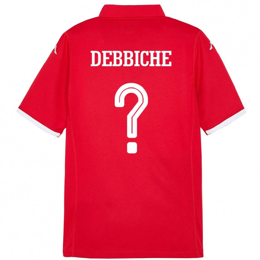 Danxen Kinder Tunesien Wael Debbiche #0 Rot Heimtrikot Trikot 24-26 T-Shirt Schweiz