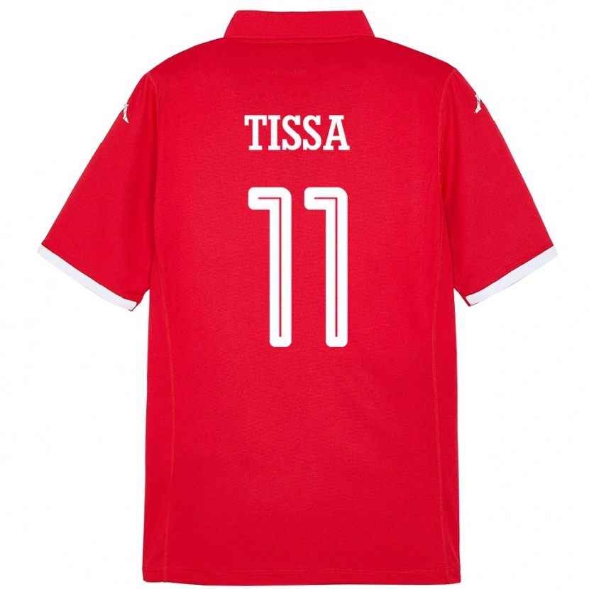 Danxen Kinder Tunesien Wassim Tissa #11 Rot Heimtrikot Trikot 24-26 T-Shirt Schweiz