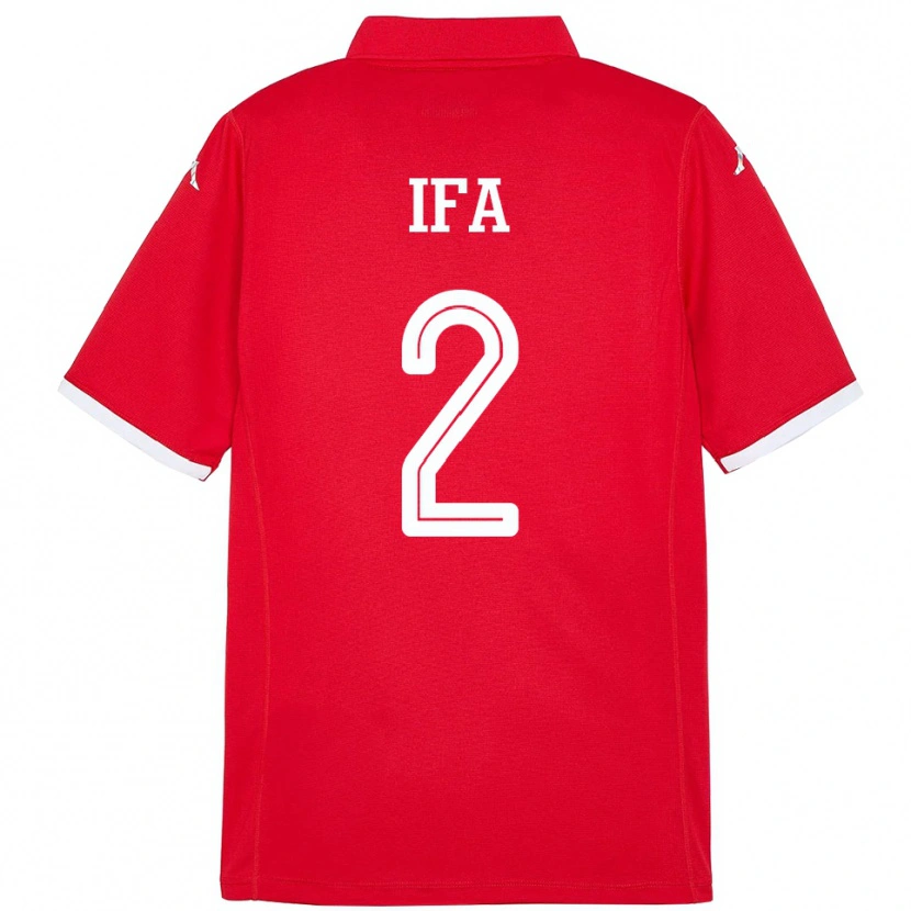 Danxen Kinder Tunesien Bilel Ifa #2 Rot Heimtrikot Trikot 24-26 T-Shirt Schweiz
