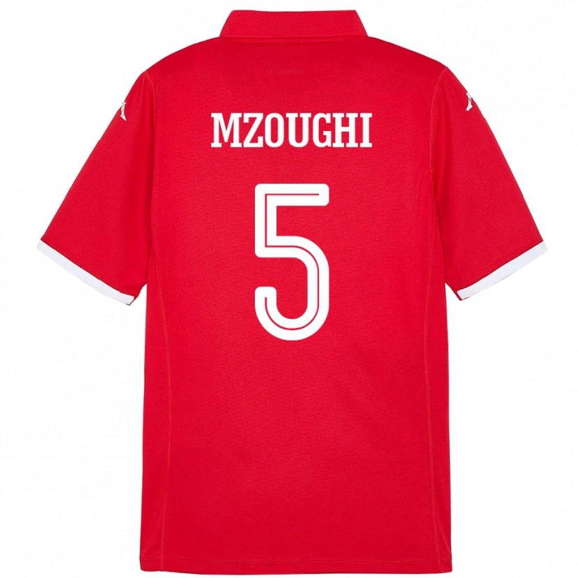 Danxen Kinder Tunesien Iskander Mzoughi #5 Rot Heimtrikot Trikot 24-26 T-Shirt Schweiz