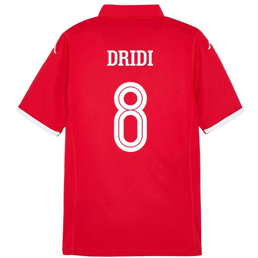 Danxen Kinder Tunesien Yassine Dridi #8 Rot Heimtrikot Trikot 24-26 T-Shirt Schweiz