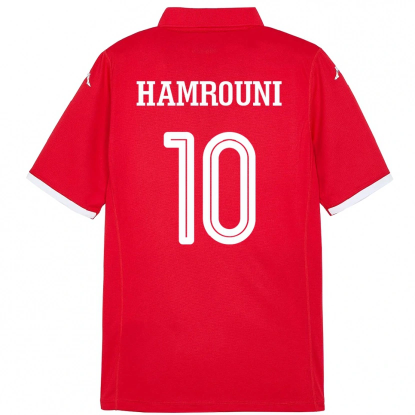 Danxen Kinder Tunesien Rayen Hamrouni #10 Rot Heimtrikot Trikot 24-26 T-Shirt Schweiz
