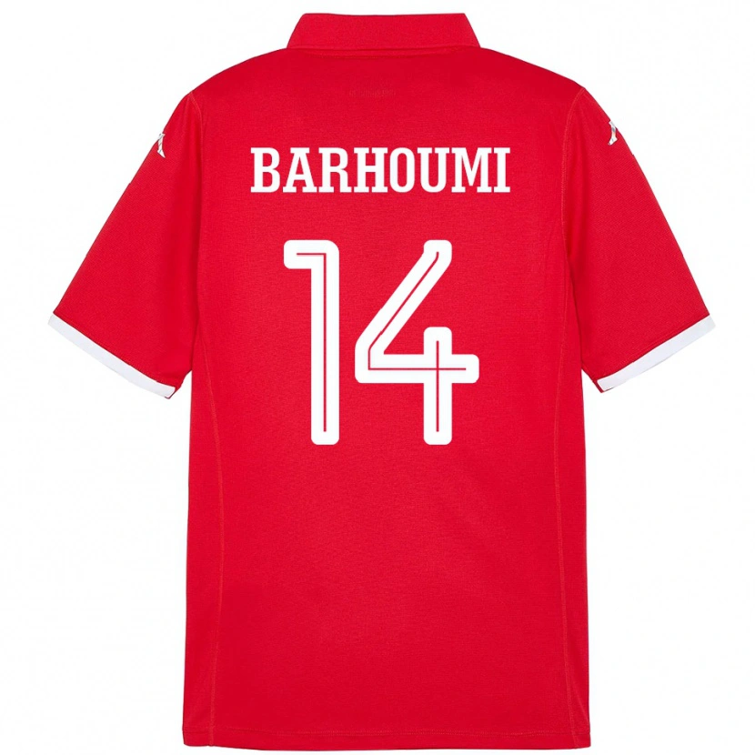 Danxen Kinder Tunesien Salah Barhoumi #14 Rot Heimtrikot Trikot 24-26 T-Shirt Schweiz