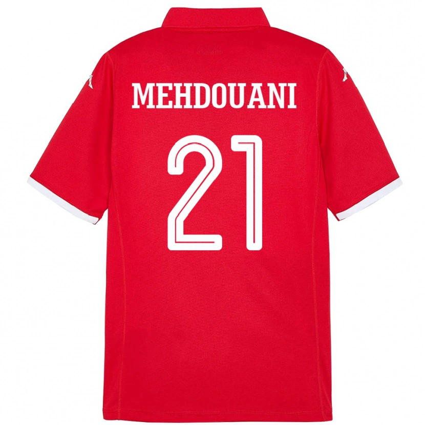 Danxen Kinder Tunesien Firas Mehdouani #21 Rot Heimtrikot Trikot 24-26 T-Shirt Schweiz