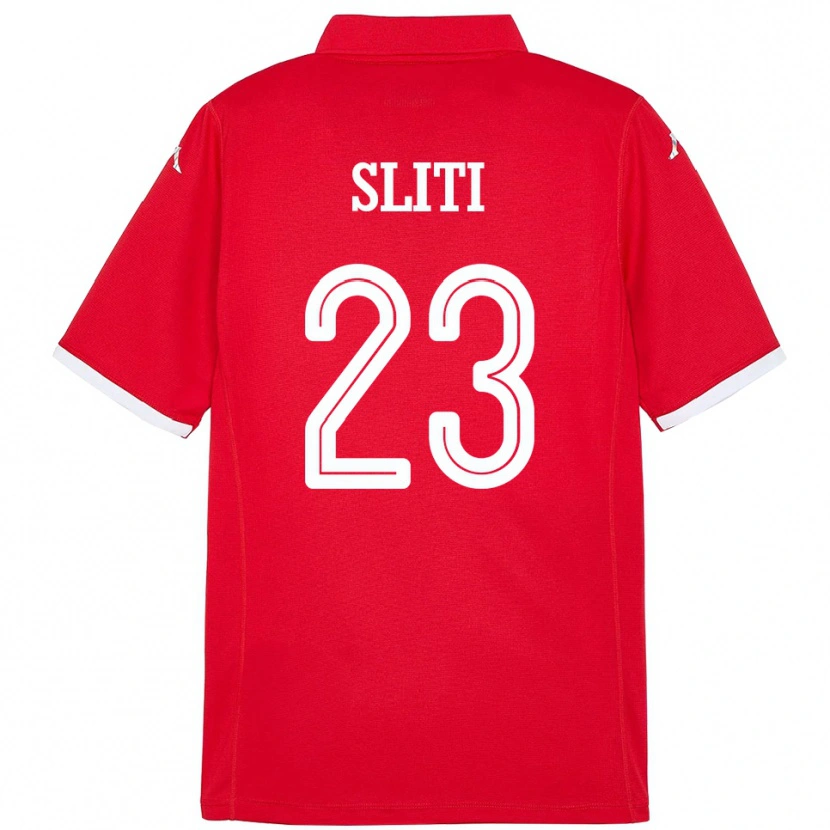 Danxen Kinder Tunesien Naim Sliti #23 Rot Heimtrikot Trikot 24-26 T-Shirt Schweiz