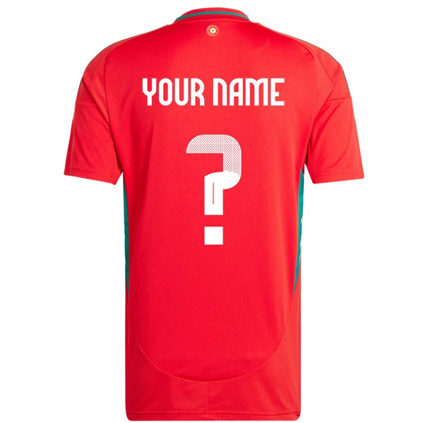 Danxen Kinder Wales Ihren Namen #0 Rot Heimtrikot Trikot 24-26 T-Shirt Schweiz