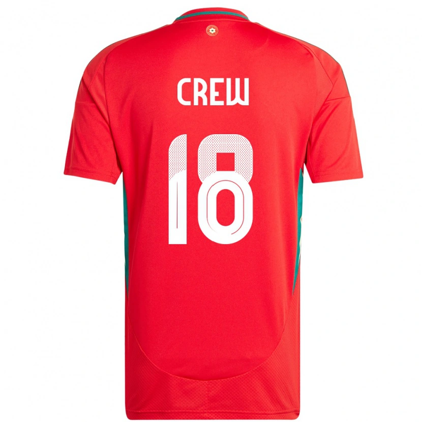 Danxen Kinder Wales Charlie Crew #18 Rot Heimtrikot Trikot 24-26 T-Shirt Schweiz