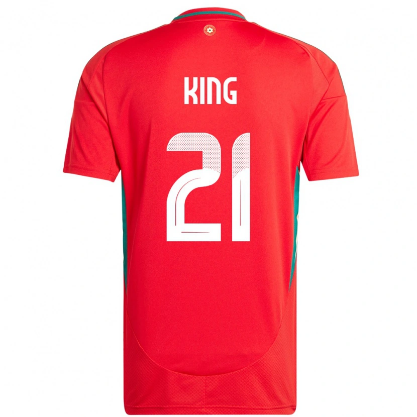 Danxen Kinder Wales Tom King #21 Rot Heimtrikot Trikot 24-26 T-Shirt Schweiz
