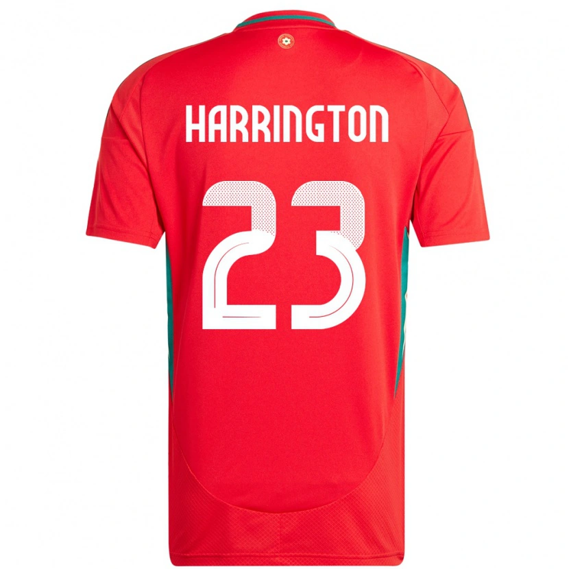 Danxen Kinder Wales David Harrington #23 Rot Heimtrikot Trikot 24-26 T-Shirt Schweiz