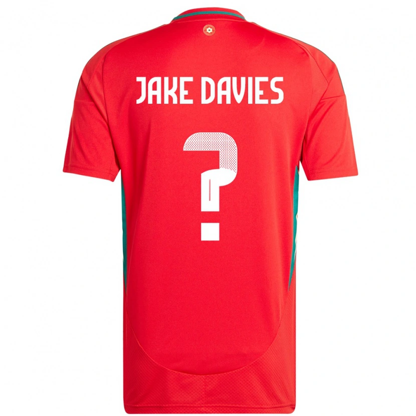 Danxen Kinder Wales Jake Davies #0 Rot Heimtrikot Trikot 24-26 T-Shirt Schweiz