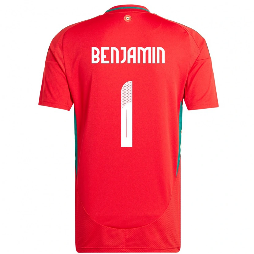 Danxen Kinder Wales Lewys Benjamin #1 Rot Heimtrikot Trikot 24-26 T-Shirt Schweiz
