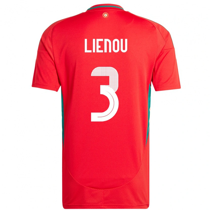 Danxen Kinder Wales Jayden Lienou #3 Rot Heimtrikot Trikot 24-26 T-Shirt Schweiz