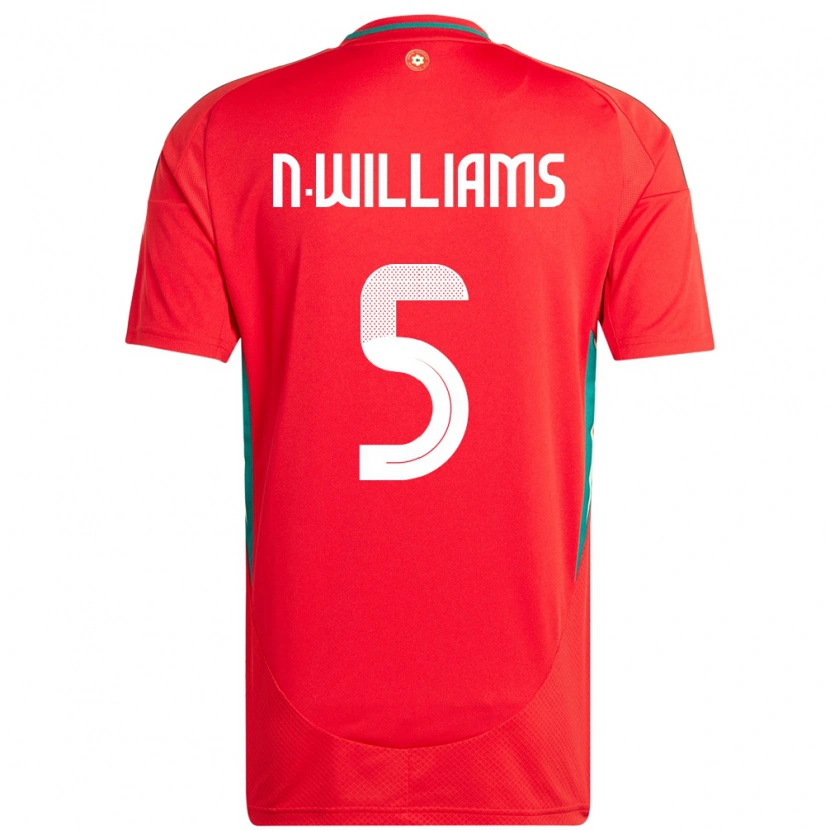 Danxen Kinder Wales Noah Williams #5 Rot Heimtrikot Trikot 24-26 T-Shirt Schweiz