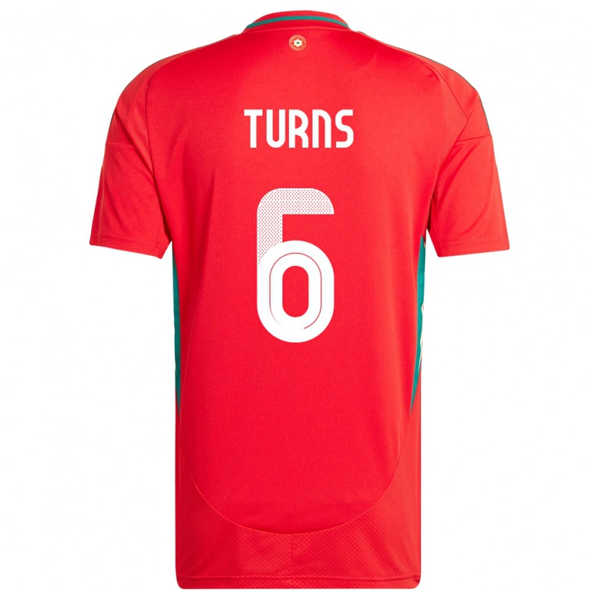 Danxen Kinder Wales Ed Turns #6 Rot Heimtrikot Trikot 24-26 T-Shirt Schweiz