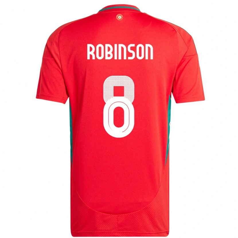 Danxen Kinder Wales Milo Robinson #8 Rot Heimtrikot Trikot 24-26 T-Shirt Schweiz