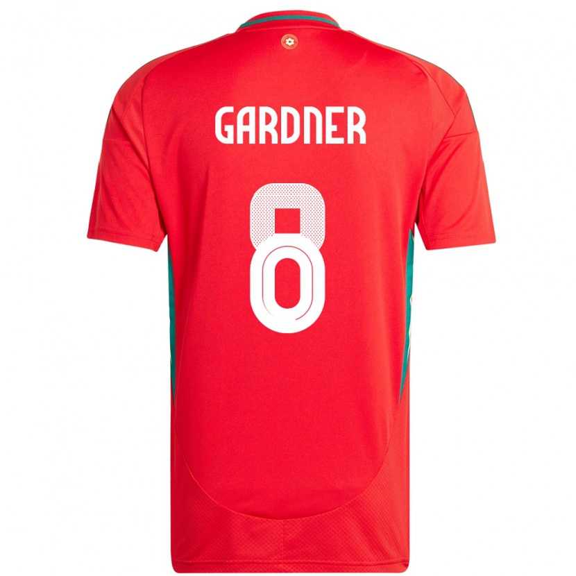 Danxen Kinder Wales Luis Gardner #8 Rot Heimtrikot Trikot 24-26 T-Shirt Schweiz