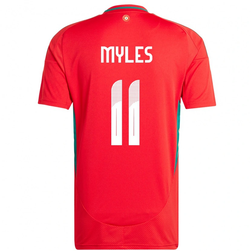 Danxen Kinder Wales Elliot Myles #11 Rot Heimtrikot Trikot 24-26 T-Shirt Schweiz