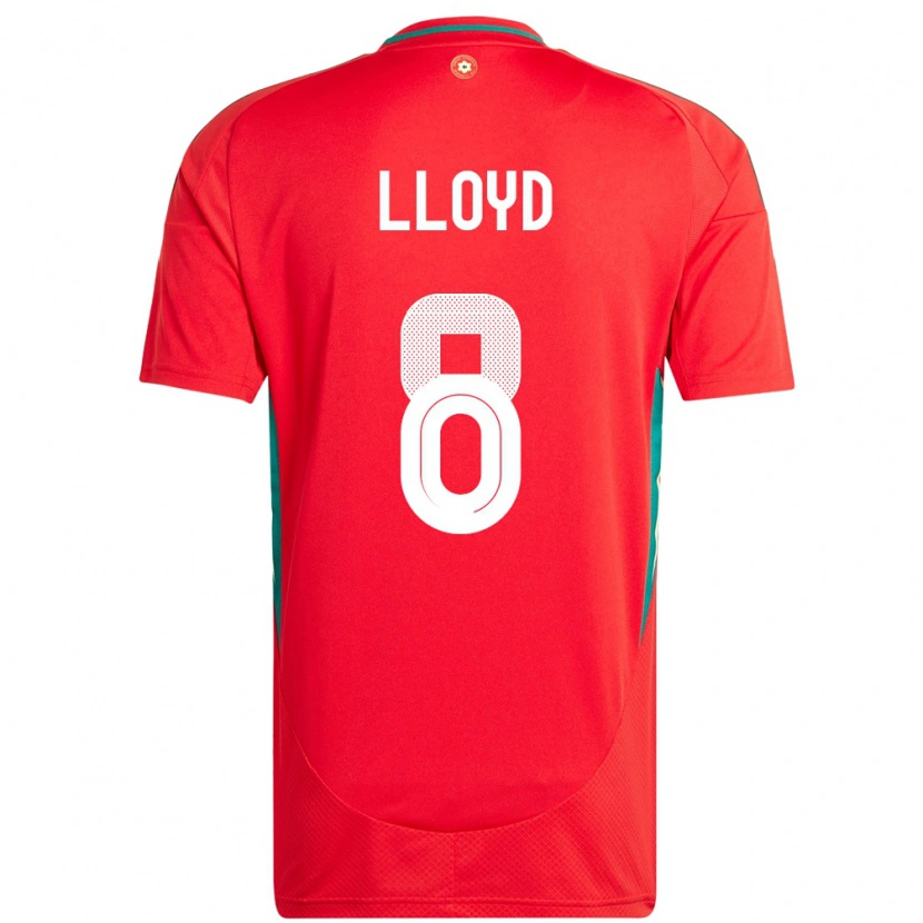 Danxen Kinder Wales Ben Lloyd #8 Rot Heimtrikot Trikot 24-26 T-Shirt Schweiz