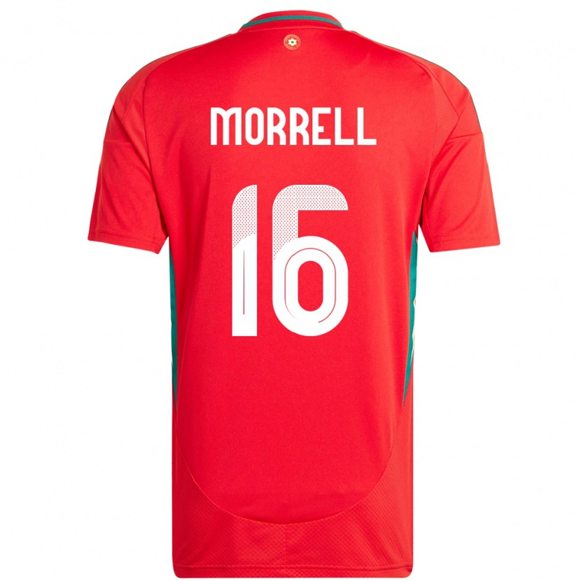 Danxen Kinder Wales Joe Morrell #16 Rot Heimtrikot Trikot 24-26 T-Shirt Schweiz