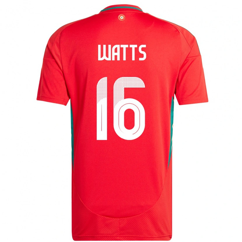 Danxen Kinder Wales Daniel Watts #16 Rot Heimtrikot Trikot 24-26 T-Shirt Schweiz