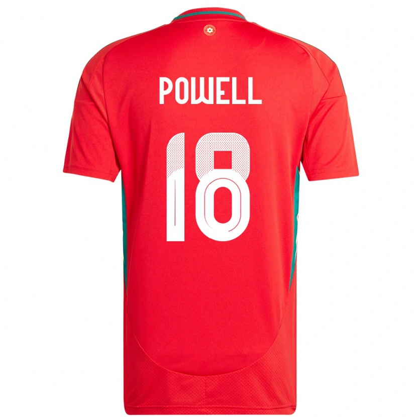 Danxen Kinder Wales Ella Powell #18 Rot Heimtrikot Trikot 24-26 T-Shirt Schweiz