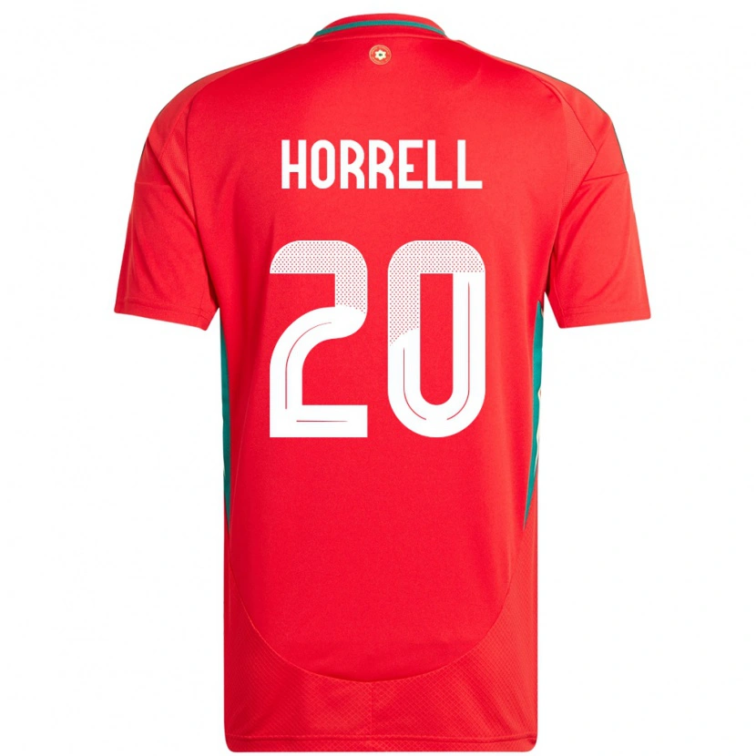 Danxen Kinder Wales Grace Horrell #20 Rot Heimtrikot Trikot 24-26 T-Shirt Schweiz