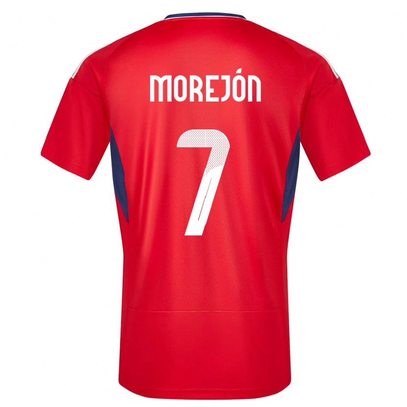 Danxen Kinder Costa Rica Jorge Morejón #7 Rot Heimtrikot Trikot 24-26 T-Shirt Schweiz