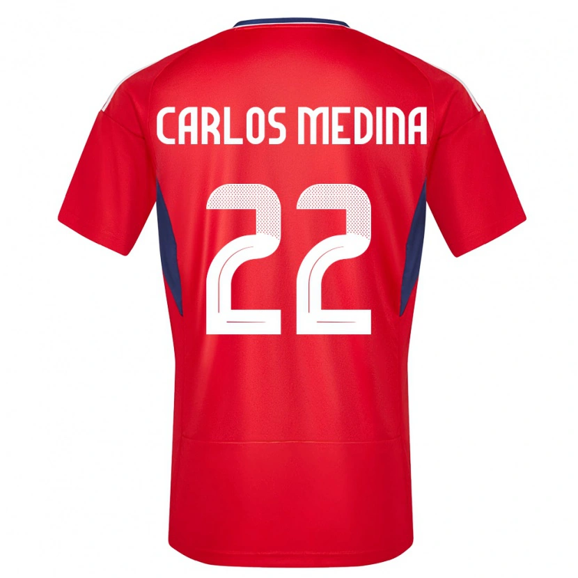 Danxen Kinder Costa Rica Luis Carlos Medina #22 Rot Heimtrikot Trikot 24-26 T-Shirt Schweiz