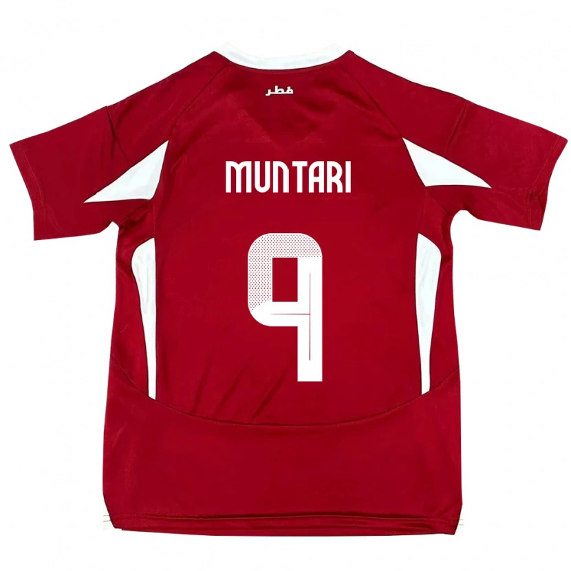 Danxen Kinder Katar Mohammed Muntari #9 Rot Heimtrikot Trikot 24-26 T-Shirt Schweiz
