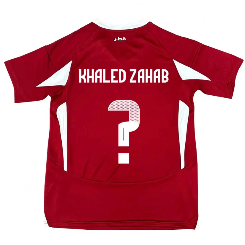 Danxen Kinder Katar Abdelrahman Khaled Zahab #0 Rot Heimtrikot Trikot 24-26 T-Shirt Schweiz