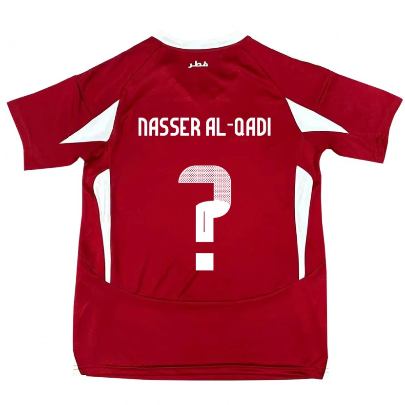 Danxen Kinder Katar Tameem Nasser Al-Qadi #0 Rot Heimtrikot Trikot 24-26 T-Shirt Schweiz
