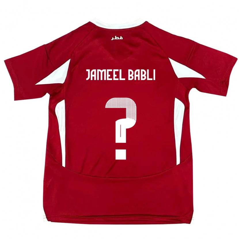 Danxen Kinder Katar Mohannad Jameel Babli #0 Rot Heimtrikot Trikot 24-26 T-Shirt Schweiz