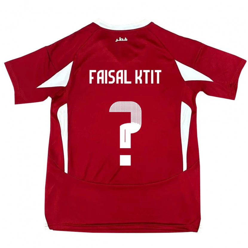 Danxen Kinder Katar Zaid Faisal Ktit #0 Rot Heimtrikot Trikot 24-26 T-Shirt Schweiz