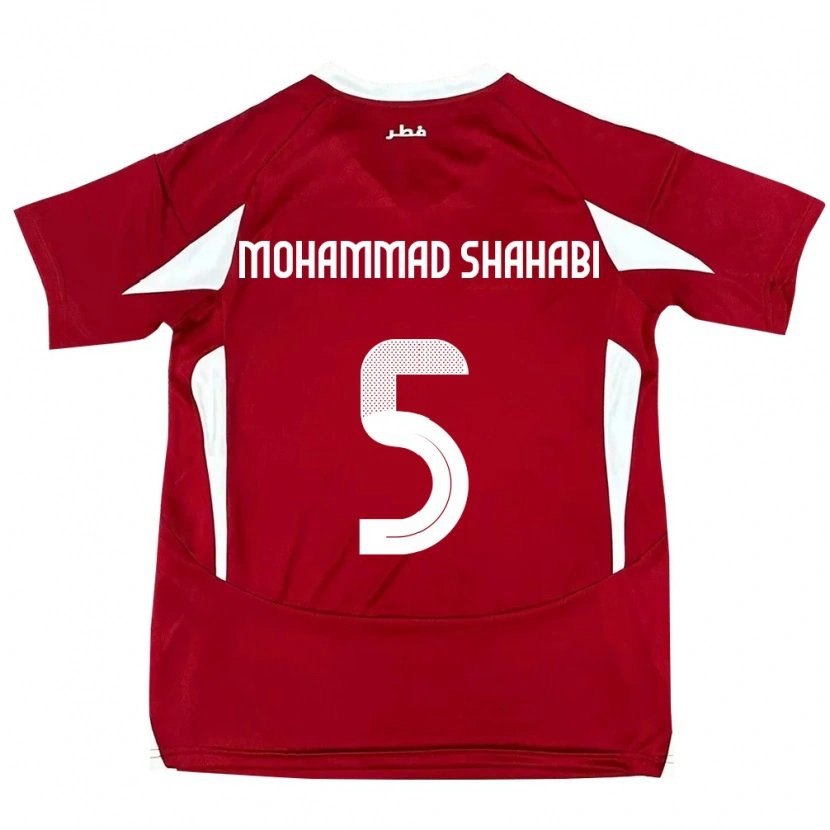 Danxen Kinder Katar Ali Mohammad Shahabi #5 Rot Heimtrikot Trikot 24-26 T-Shirt Schweiz