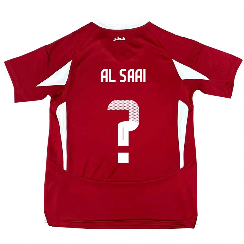 Danxen Kinder Katar Abdallah Al Saai #0 Rot Heimtrikot Trikot 24-26 T-Shirt Schweiz