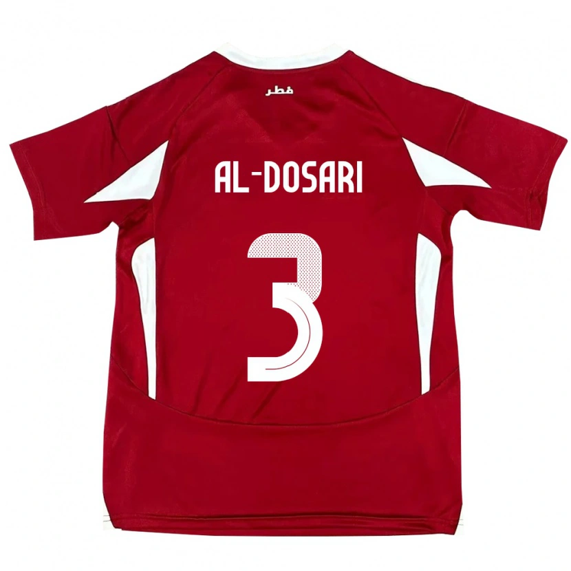Danxen Kinder Katar Dana Al Dosari #3 Rot Heimtrikot Trikot 24-26 T-Shirt Schweiz