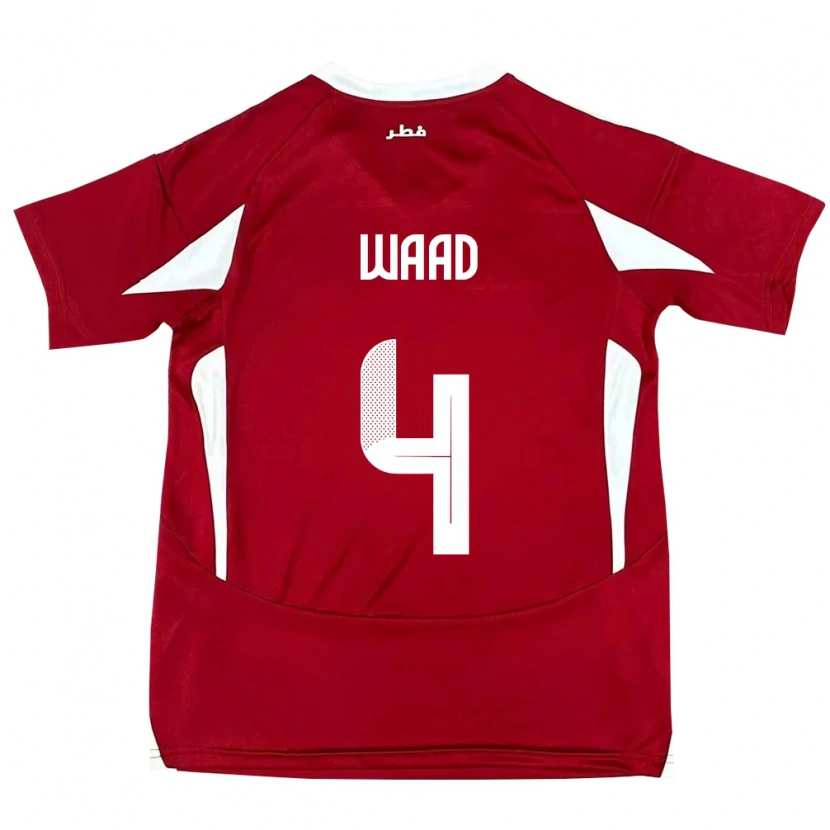 Danxen Kinder Katar Mohammed Waad #4 Rot Heimtrikot Trikot 24-26 T-Shirt Schweiz
