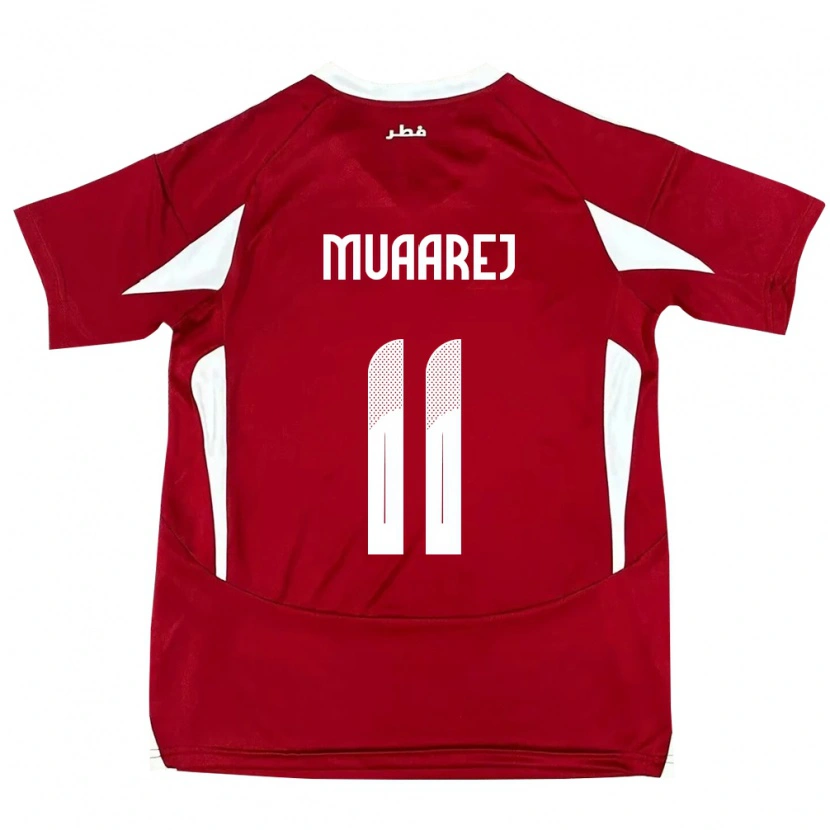 Danxen Kinder Katar Mooza Muaarej #11 Rot Heimtrikot Trikot 24-26 T-Shirt Schweiz