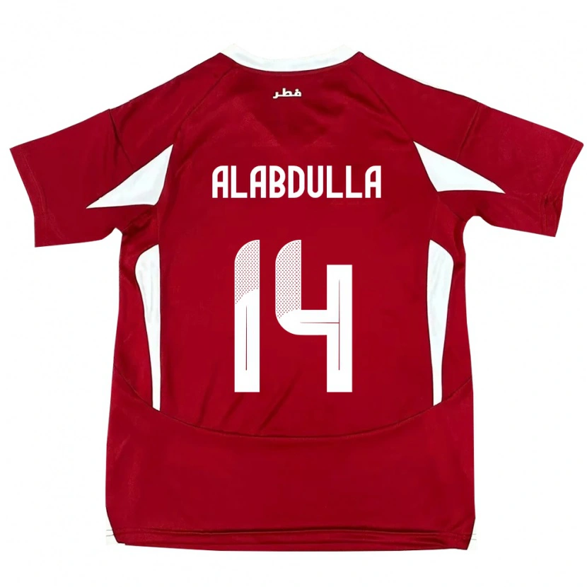 Danxen Kinder Katar Moudhi Alabdulla #14 Rot Heimtrikot Trikot 24-26 T-Shirt Schweiz
