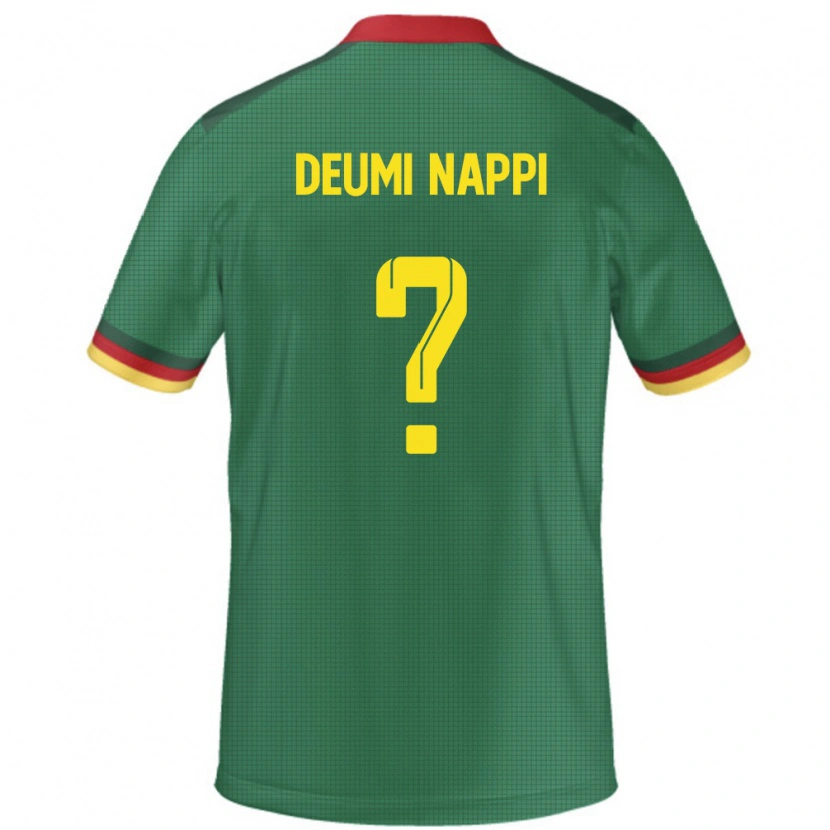 Danxen Kinder Kamerun Dimitrie Deumi-Nappi #0 Grün Heimtrikot Trikot 24-26 T-Shirt Schweiz