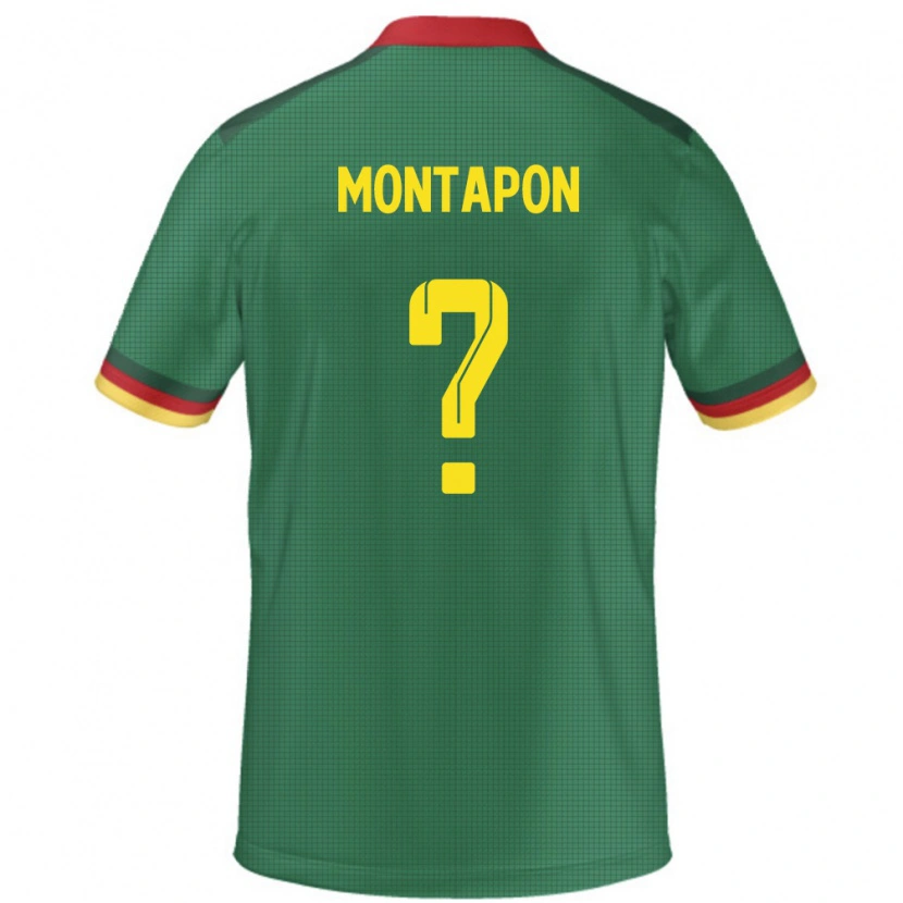 Danxen Kinder Kamerun Fadil Montapon #0 Grün Heimtrikot Trikot 24-26 T-Shirt Schweiz