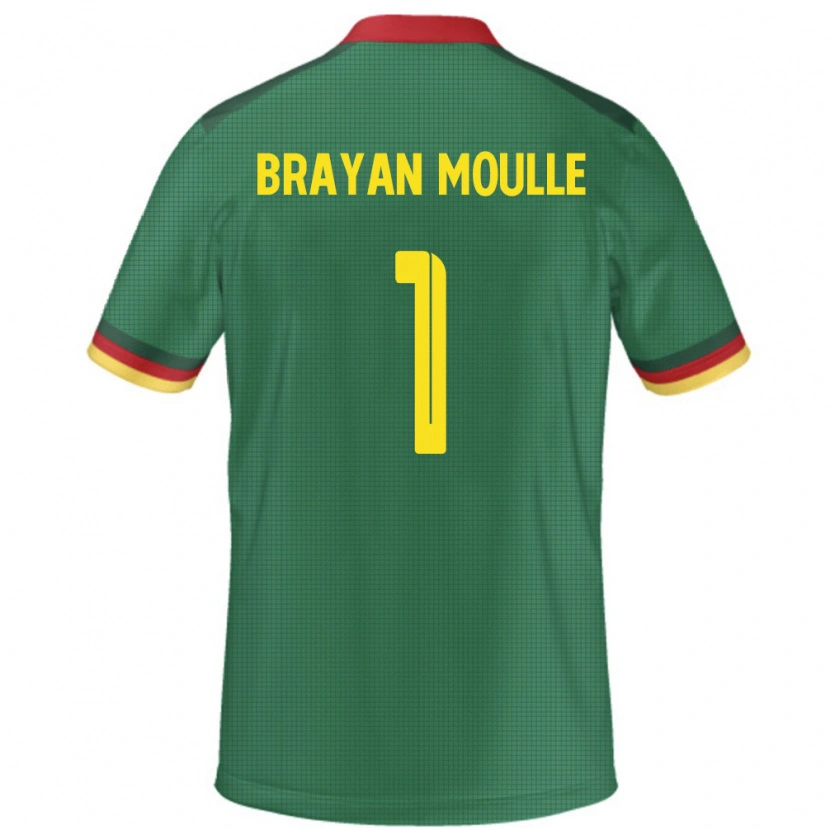 Danxen Kinder Kamerun Jason Brayan Moulle #1 Grün Heimtrikot Trikot 24-26 T-Shirt Schweiz
