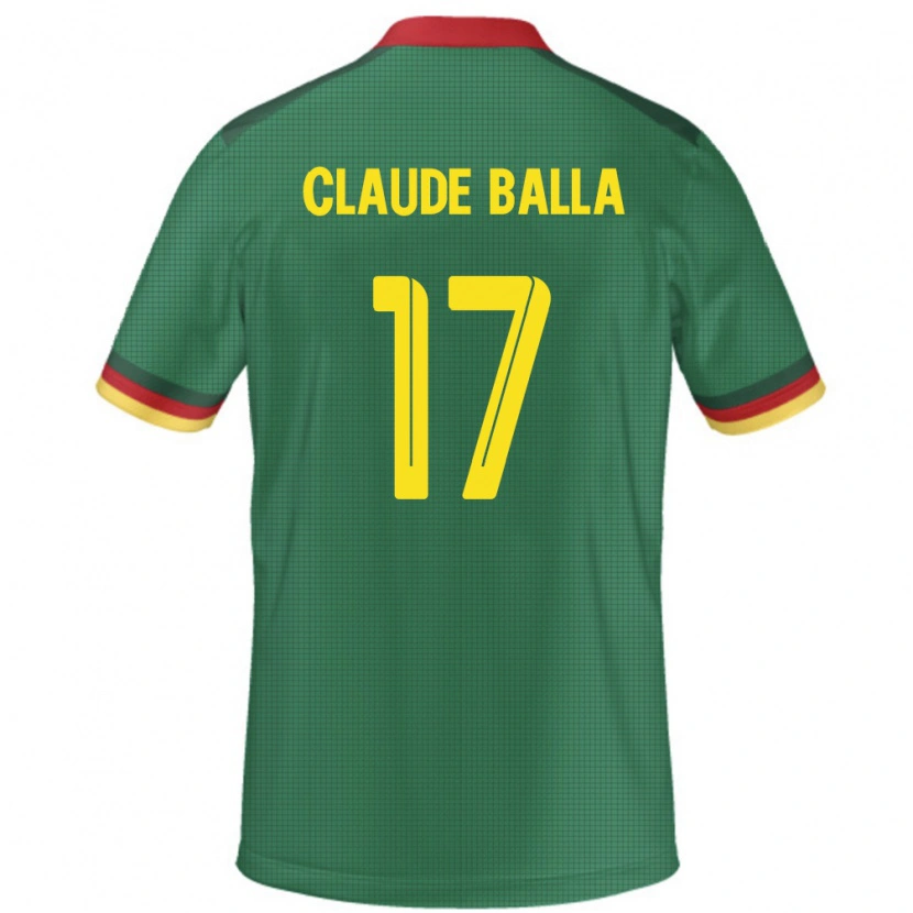 Danxen Kinder Kamerun Henri Claude Balla #17 Grün Heimtrikot Trikot 24-26 T-Shirt Schweiz