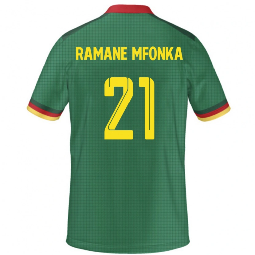 Danxen Kinder Kamerun Abdel Ramane Mfonka #21 Grün Heimtrikot Trikot 24-26 T-Shirt Schweiz