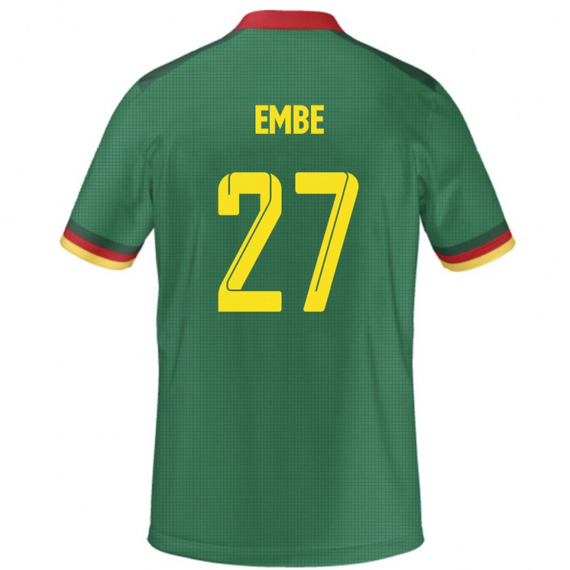 Danxen Kinder Kamerun Eric Embe #27 Grün Heimtrikot Trikot 24-26 T-Shirt Schweiz