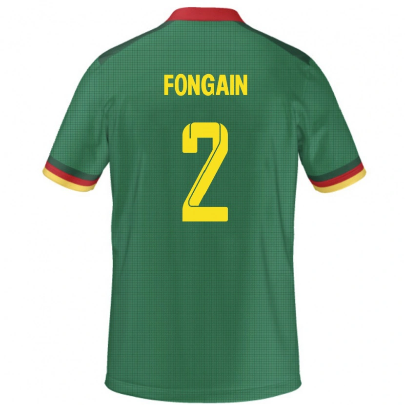 Danxen Kinder Kamerun Meyepya Fongain #2 Grün Heimtrikot Trikot 24-26 T-Shirt Schweiz