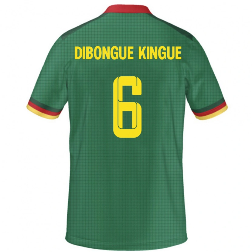Danxen Kinder Kamerun Gael Dibongue Kingue #6 Grün Heimtrikot Trikot 24-26 T-Shirt Schweiz